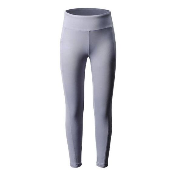 New Balance Girls' Gray Violet Foil Graphic Leggings M(10/12) - Picture 1 of 9